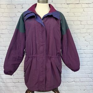 Vintage Columbia Granite Peak Women’s Full Zip Parka Jacket Burgundy Sz S